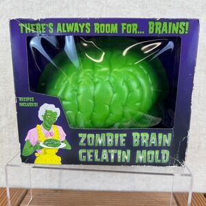 Vtg NIB 2006 Zombie Brain Gelatin Mold Halloween with Recipes Accoutrements